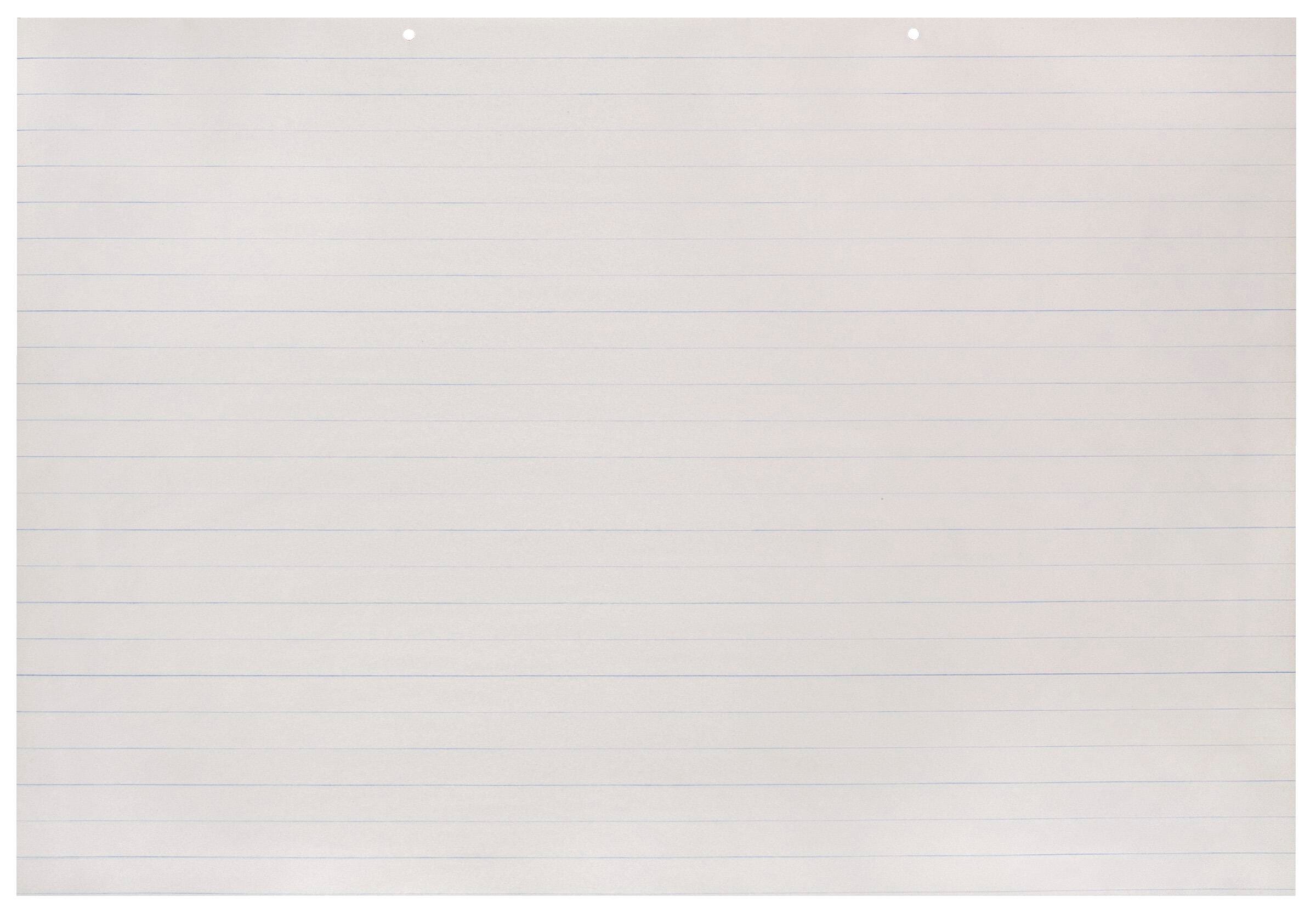 School Smart Primary Newsprint Paper, Long Way Ruled, 36 x 24 Inches, 100 Sheets 048195